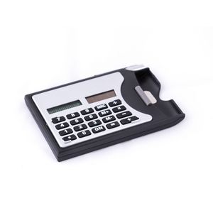 Solar powered business card calculator