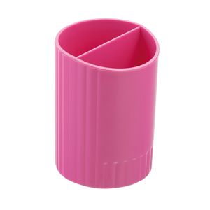 Vaso para artículos de escritura SFERIK, redondo, 2 compartimentos, rosa