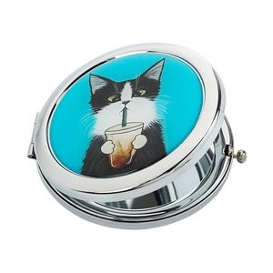 Cosmetic mirror "Cat with a glass" (27019)