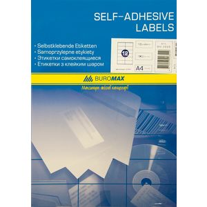 Self-adhesive labels 12 pcs., 105x44mm (100 sheets)