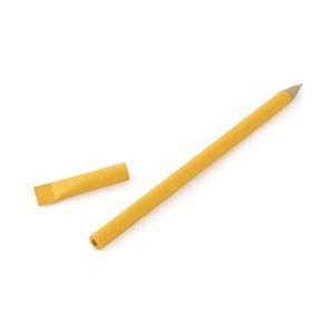 ECO pen yellow made from recycled paper
