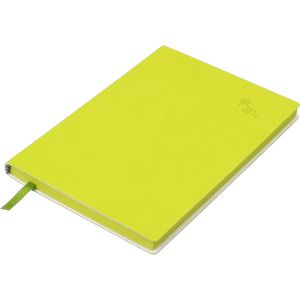 Carnet professionnel TOUCH ME A5, 96 feuilles, propre, couverture en simili cuir, vert clair