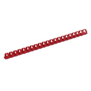 Plastic round springs d 8mm, red, 40 l., A4, 100 pcs.