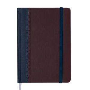 Agenda fechada 2019 SIENNA, A5, 336 páginas, camiseta azul con burdeos