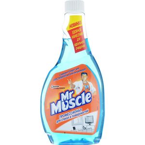 Limpiacristales "Mr. Muscle", botella de recambio, 500 ml, azul