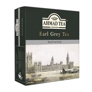 Té negro Earl Grey, 100x2g, "Ahmad", paquete